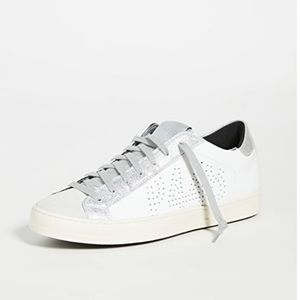 P448 John Delhisil Sparkle Suede Distressed Sneakers 6